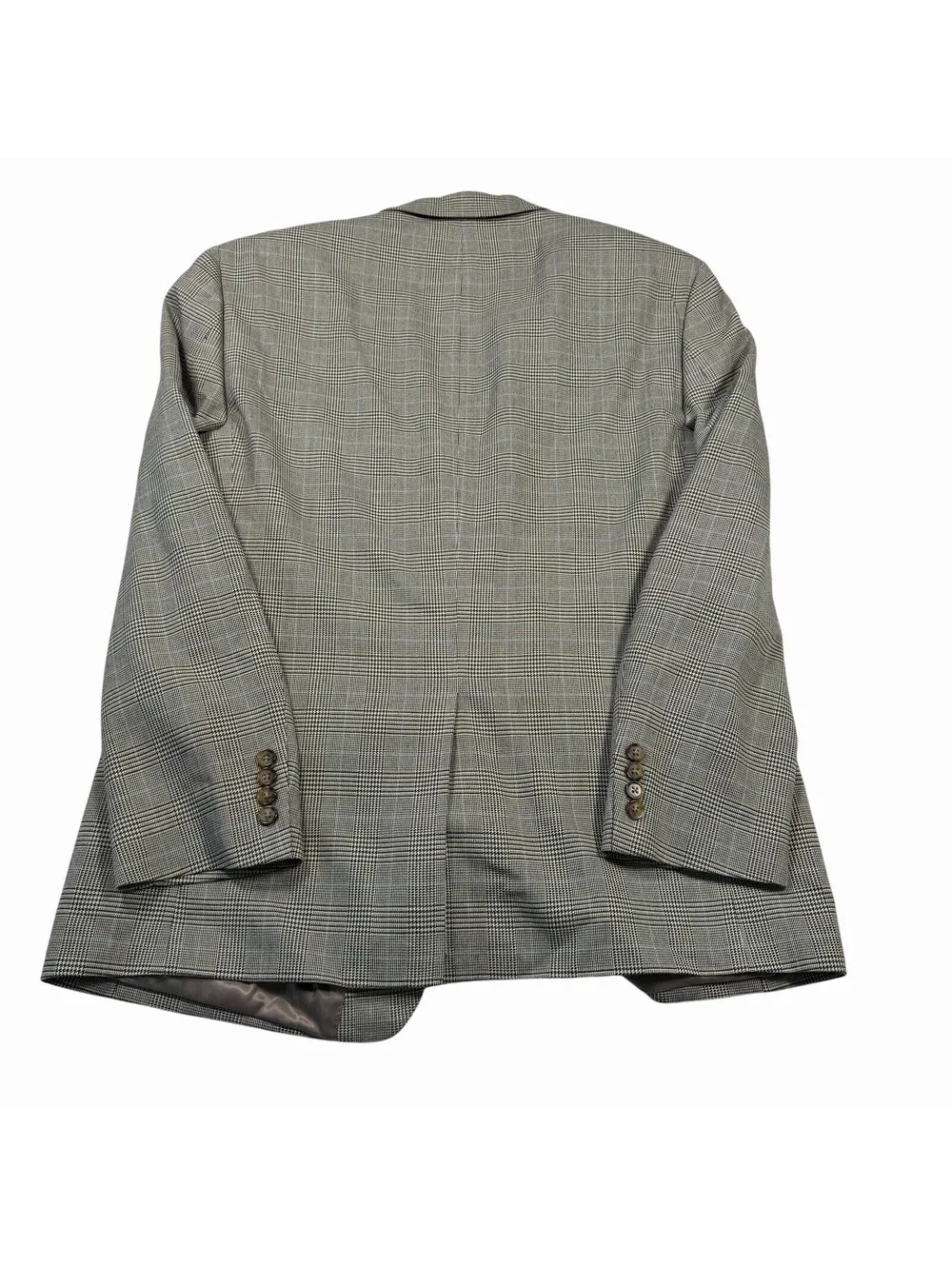 Lauren Ralph Lauren Men's Gray Glen Plaid Two-Button Blazer Sport Coat, Size 44R